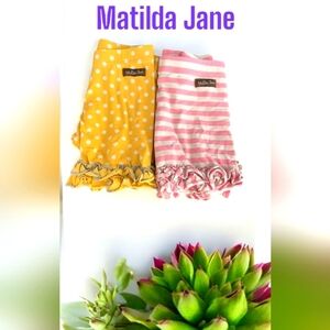 Matilda Jane Kids Yellow and Pink Shortie Bottoms Set